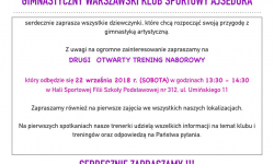 DRUGI OTWARTY TRENING NABOROWY 22.09.2018 r.