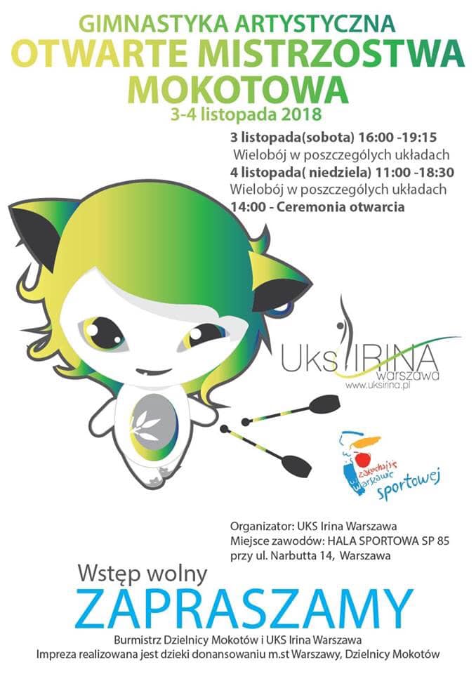 OTWARTE MISTRZOSTWA MOKOTOWA 3-4.11.208 r.