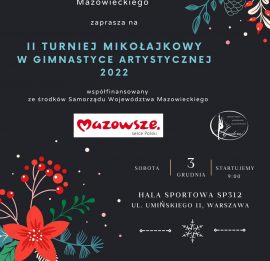 II Turniej Mikołajkowy w Gimnastyce Artystycznej 2022